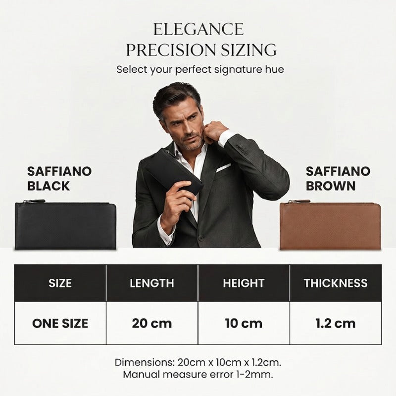 👝 ¡OFERTA LIMITADA 50% OFF! 💥 Billetera Larga y Delgada para Hombre – Perfil Fino, Múltiples Ranuras para Tarjetas, Acabado Premium ✨