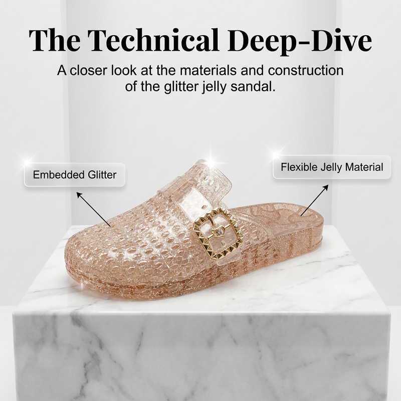 ⏳Limited-time 50% off⏰Women's Casual Glitter Slide Sandals👡🌴