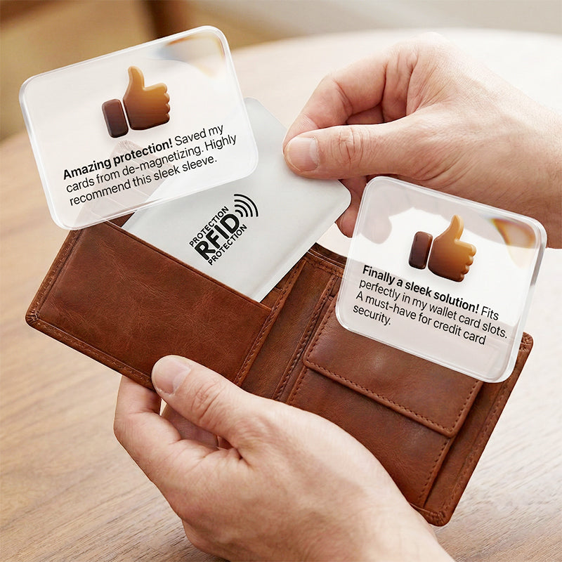 Fundas con protección RFID para tarjetas de crédit