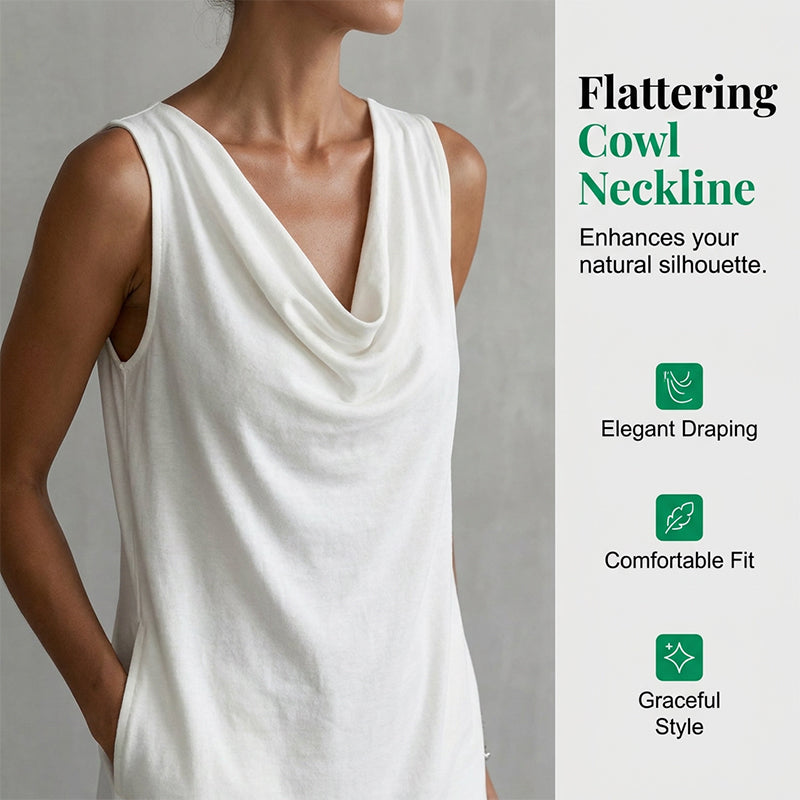 Vestido de cuello de vaca elegante de ajuste delgado
