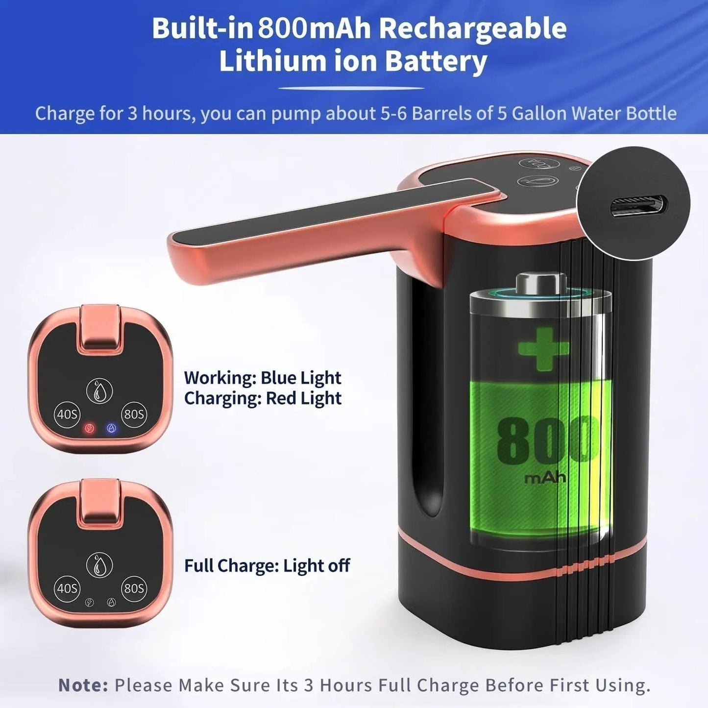 🚰 ¡50 % DE DESCUENTO POR TIEMPO LIMITADO! 💥 Bomba dispensadora automática: recargable, con boquilla plegable, compatible con cualquier recipiente ✨