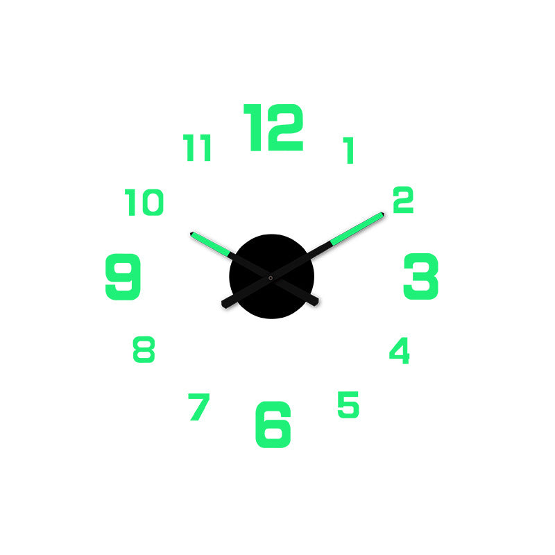 Juego de Reloj de Pared Acrílico Luminoso 3D DIY
