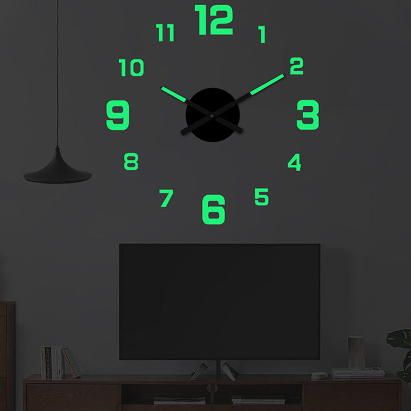 Juego de Reloj de Pared Acrílico Luminoso 3D DIY