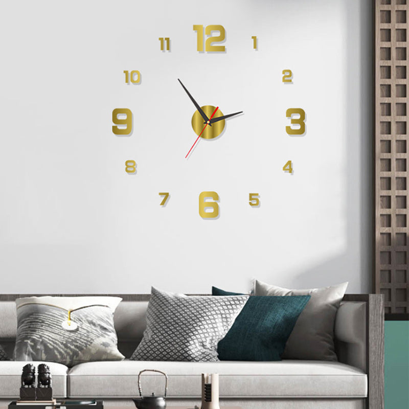 Juego de Reloj de Pared Acrílico Luminoso 3D DIY