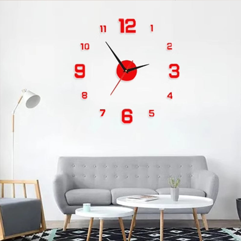 Juego de Reloj de Pared Acrílico Luminoso 3D DIY