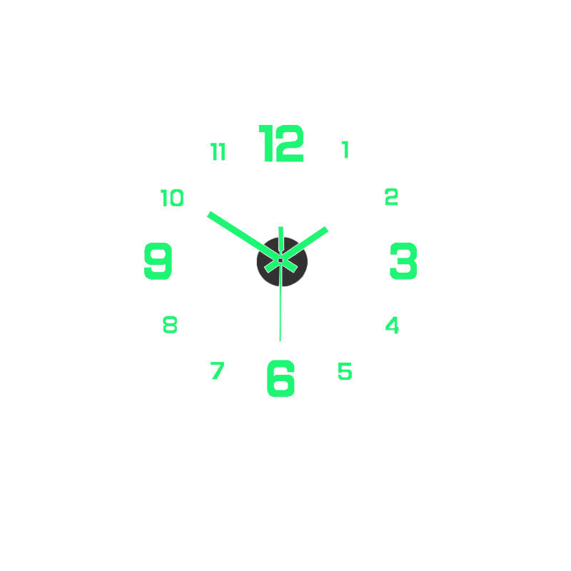 Juego de Reloj de Pared Acrílico Luminoso 3D DIY