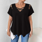 ⏰Last Day Sale 65% OFF Women's Chic Criss-Cross V-Neck T-Shirt, Soft Stretchy Summer Casual Tee
