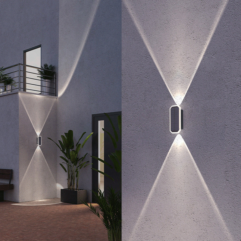 Lámpara Solar de Pared con Luz Arriba y Abajo