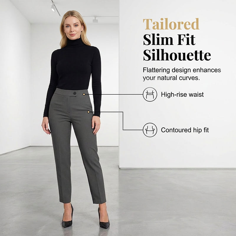 🎁2026 New Arrivals 50% OFF💥Women's High Waisted Cropped Suit Pants