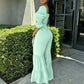 Women’s Crop Top and Flared Pants Set