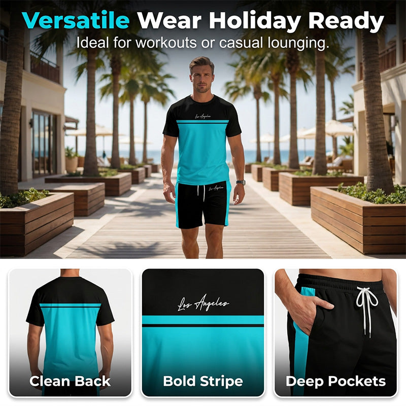 🎁New Arrival 55% OFF💥Stylish Activewear Men's Two-Piece Set