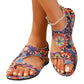 👡 LIMITED-TIME 50% OFF! 💥 Women's Ethnic Flat Slide Sandals – Toe-Ring, Breathable, Non-Slip ✨