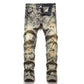 🏆¡ÚBLTIMO DÍA DE OFERTA 50% OFF!🔥 Jeans Ajustados con Detalles Rotos para Hombre