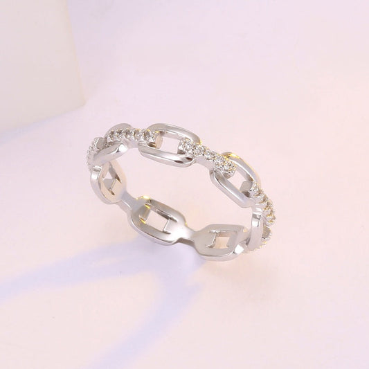🎁New Arrival 50% OFF💥Interlocking Chain Link Eternity Ring
