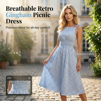 Mujeres Retro burbuja manga color sólido corte del hombro vestido