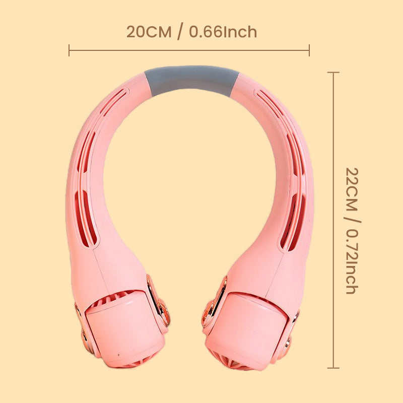 ⏳🔥¡50 % DE DESCUENTO POR TIEMPO LIMITADO! ⏰ Ventilador de Cuello con Aire Acondicionado – Ultrasilencioso, rotación 360°, 3 velocidades. Refrigeración manos libres, larga batería. ¡Esencial para el verano! 😎🌬️