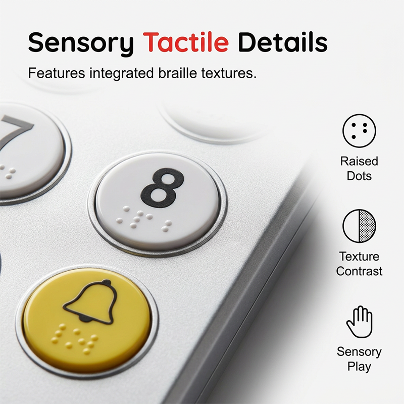Realistic Elevator Button Toy for Kids Pretend Play