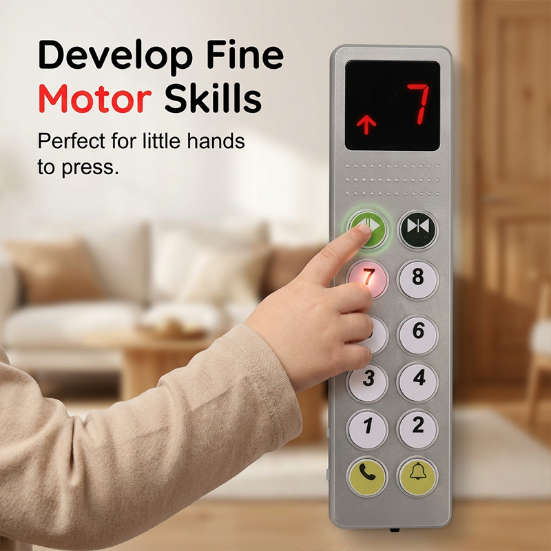 Realistic Elevator Button Toy for Kids Pretend Play