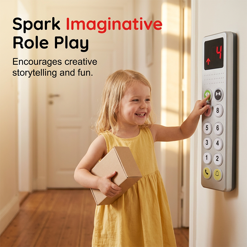 Realistic Elevator Button Toy for Kids Pretend Play