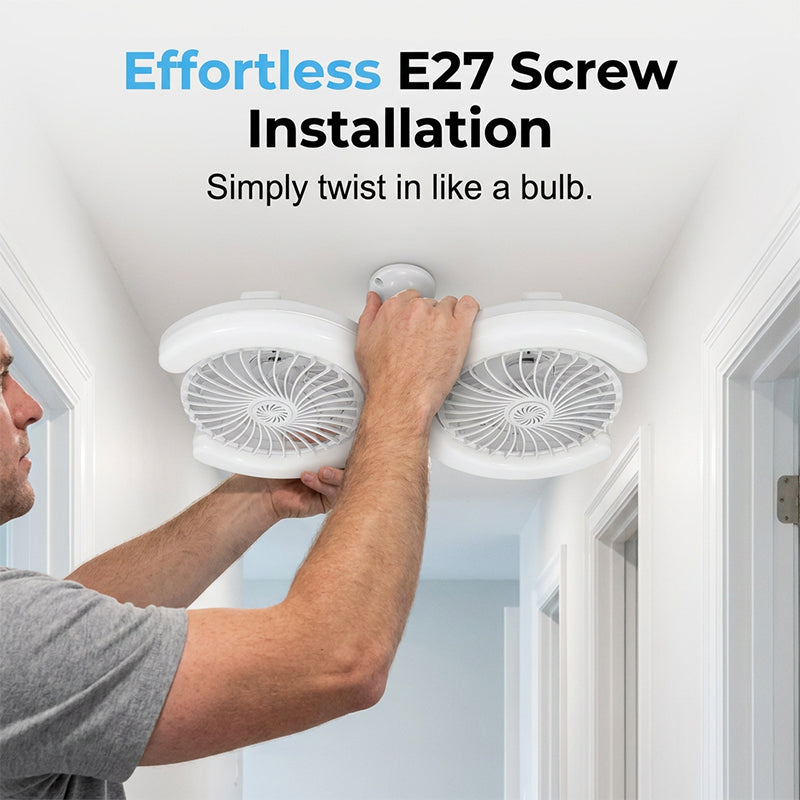💡🌀 ¡50% OFF! Ventilador de Techo LED Doble Cabeza con Luz – 2 cabezas independientes, 3 velocidades y control remoto – Perfecto para habitaciones grandes ✨