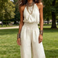 Women's Elegant Backless Halter Jumpsuit