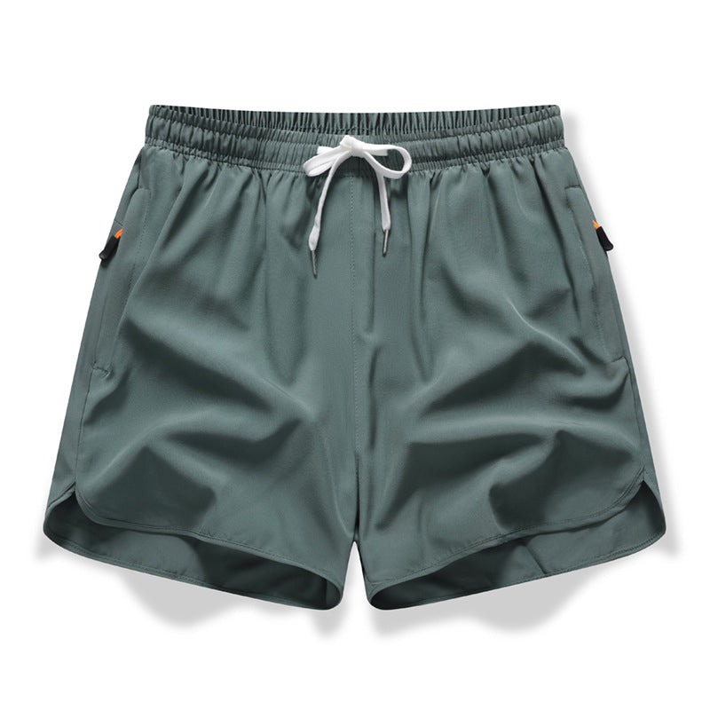 🏃  Pantalones cortos atléticos transpirables - bolsillos con cremallera, cintura elástica y secadora rápida