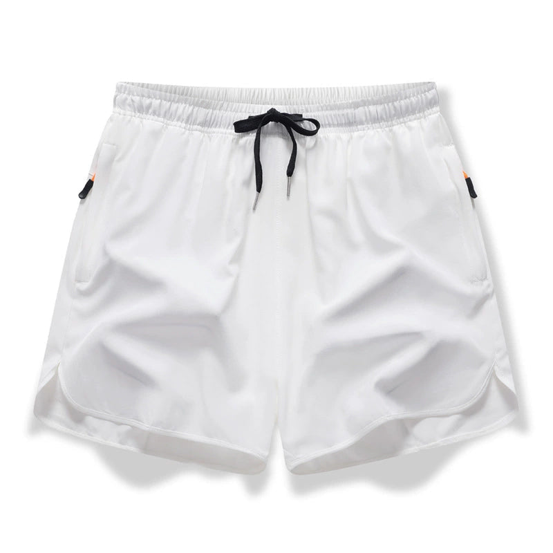 🏃  Pantalones cortos atléticos transpirables - bolsillos con cremallera, cintura elástica y secadora rápida