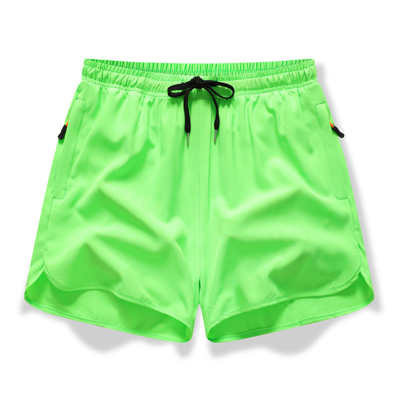 🏃  Pantalones cortos atléticos transpirables - bolsillos con cremallera, cintura elástica y secadora rápida