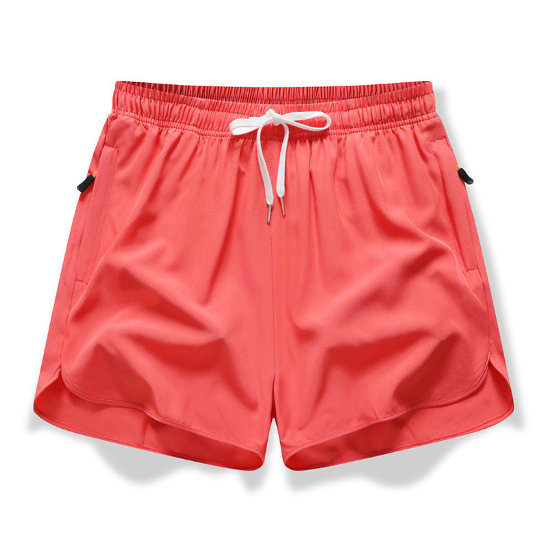 🏃  Pantalones cortos atléticos transpirables - bolsillos con cremallera, cintura elástica y secadora rápida