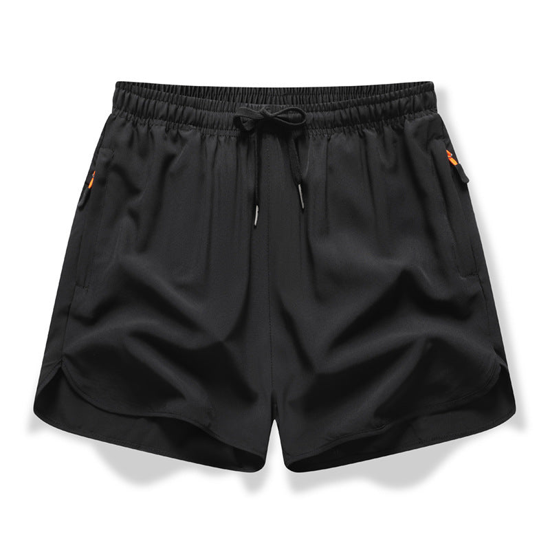 🏃  Pantalones cortos atléticos transpirables - bolsillos con cremallera, cintura elástica y secadora rápida