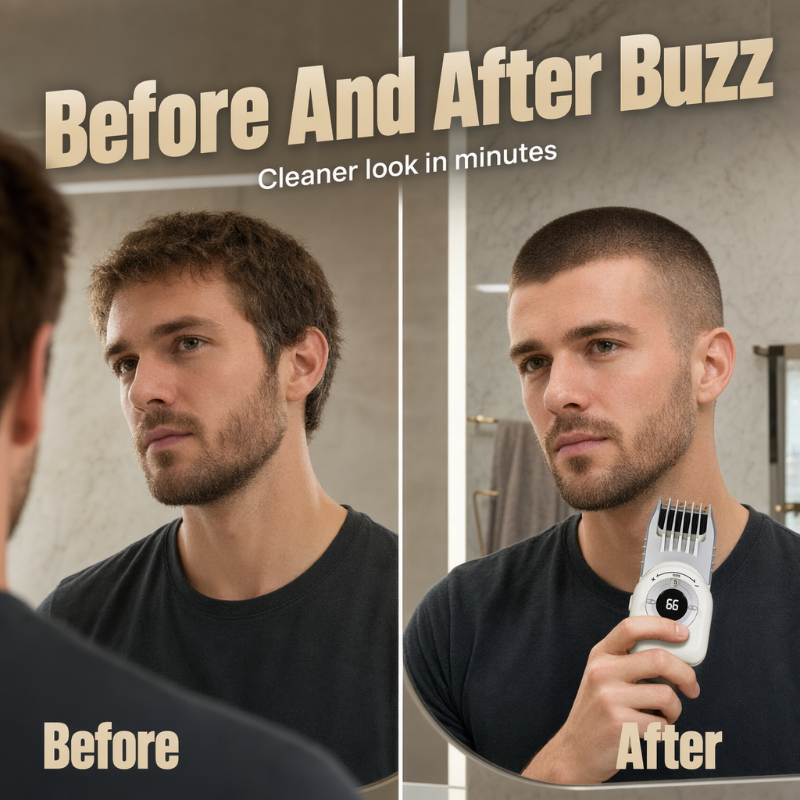 💈✂️ Recortadora de Cabello Inalámbrica – Corte Profesional en Casa, Pantalla LED y Cuchillas Lavables para un Acabado Perfecto 🔋✨