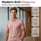 Camiseta Casual de Cuello en V para Hombre con Ribete de Contraste y Manga Corta para Verano