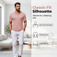 Camiseta Casual de Cuello en V para Hombre con Ribete de Contraste y Manga Corta para Verano