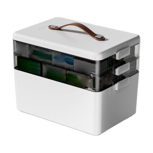 Organizador de Medicamentos Multicapa de Gran Capacidad