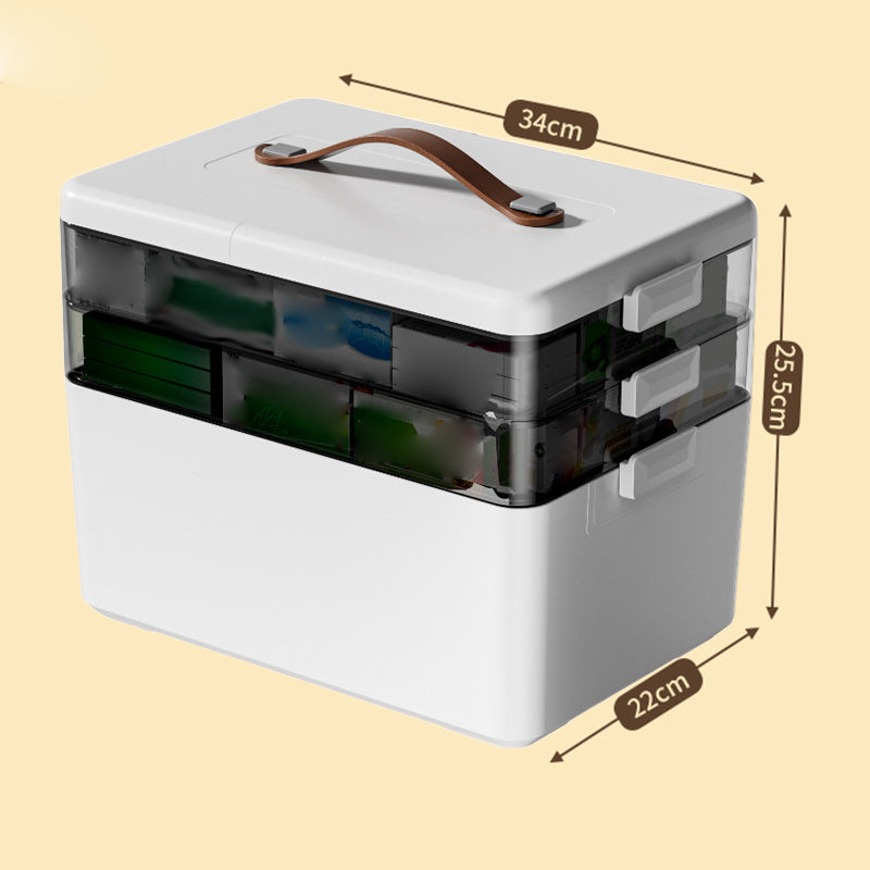 Organizador de Medicamentos Multicapa de Gran Capacidad