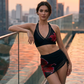 🏖️ ¡OFERTA POR TIEMPO LIMITADO 50% DTO! 🌊 Bikini de Malla Fruncida – Lazos Laterales, Parte Inferior Fruncida, Ajuste Favorecedor ✨