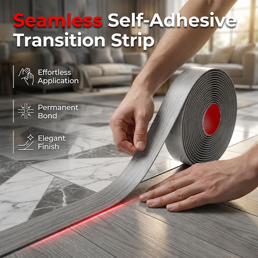 Tira de Transición de Suelo Flexible Autoadhesiva