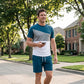 👕 ¡50% DTO. AHORA! 🎨 Conjunto de Camiseta y Shorts de Bloques de Color para Hombre – Algodón suave y transpirable – Perfecto para verano, deporte o descanso – Elegante y cómodo 🩳✨