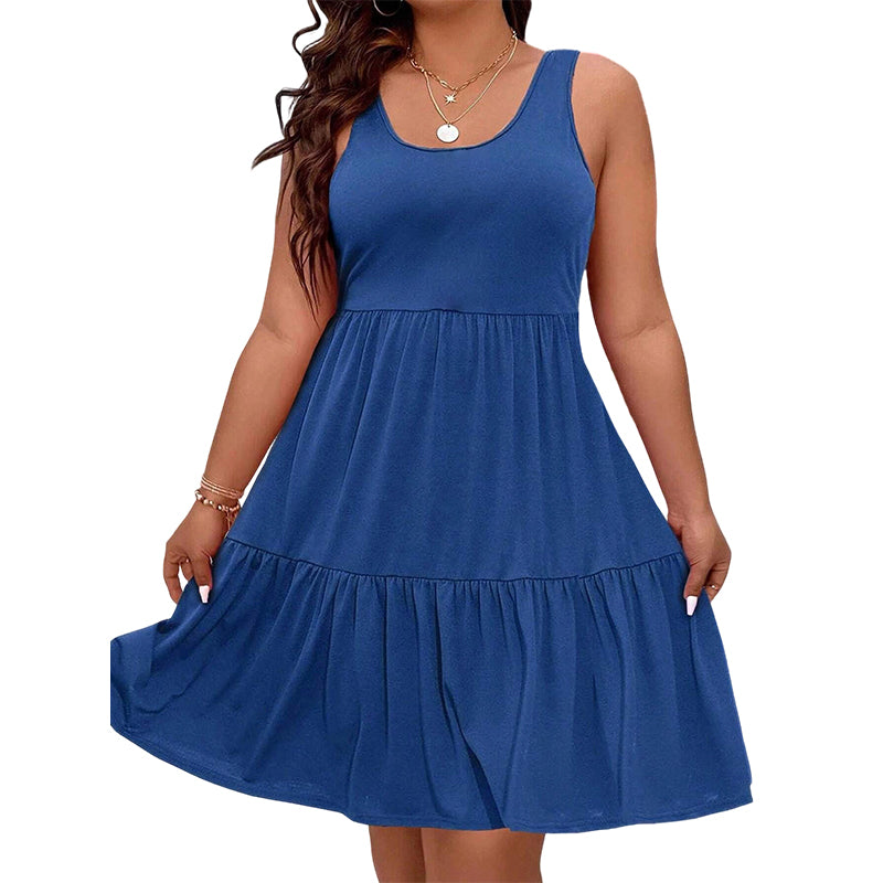 🎁 Nueva Llegada 50% DTO 💥 Vestido Sin Mangas hasta la Rodilla para Mujer