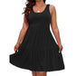 🎁 Nueva Llegada 50% DTO 💥 Vestido Sin Mangas hasta la Rodilla para Mujer