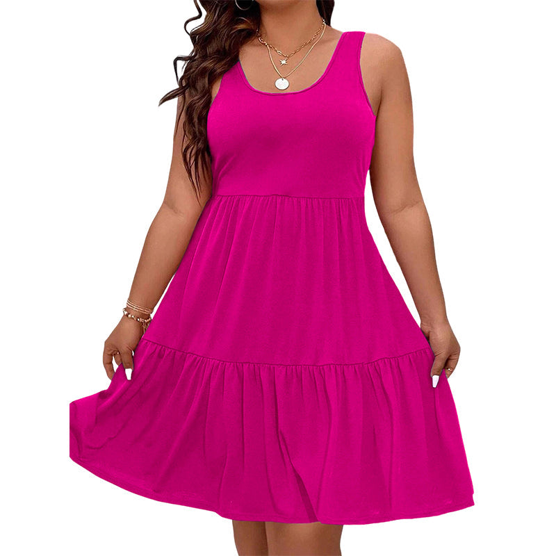 🎁 Nueva Llegada 50% DTO 💥 Vestido Sin Mangas hasta la Rodilla para Mujer