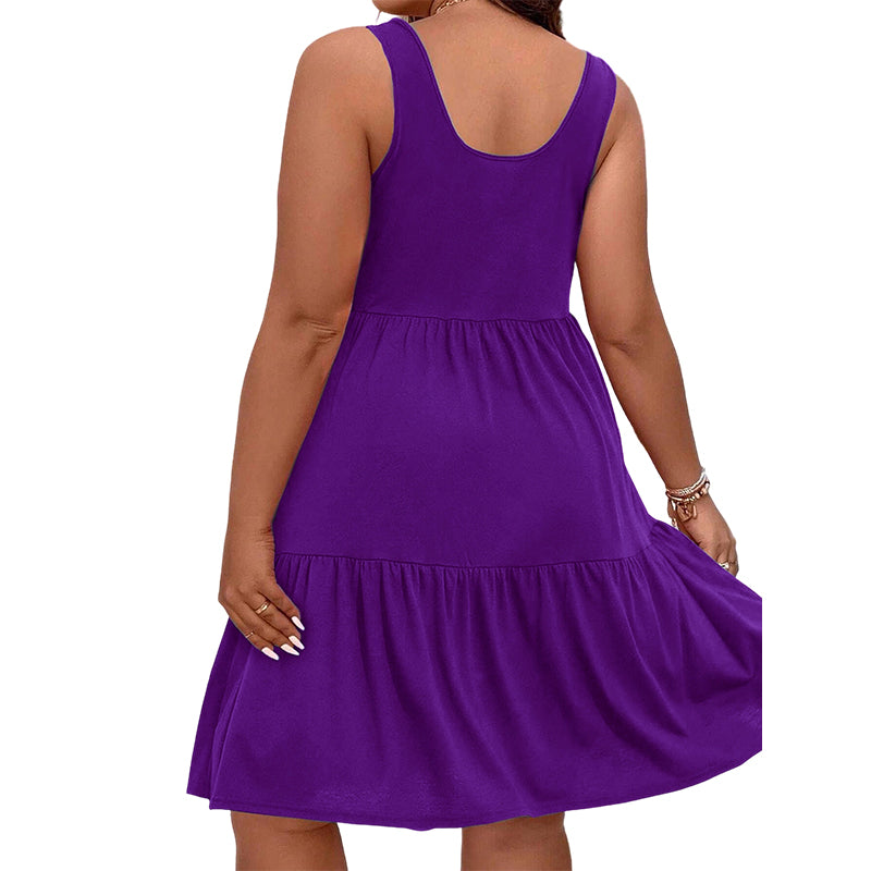 🎁 Nueva Llegada 50% DTO 💥 Vestido Sin Mangas hasta la Rodilla para Mujer