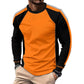 👕 LIMITED-TIME 50% OFF! ✨ Crewneck Color Block Long Sleeve T-Shirt – High-Contrast, Breathable, Athletic Fit 🔥