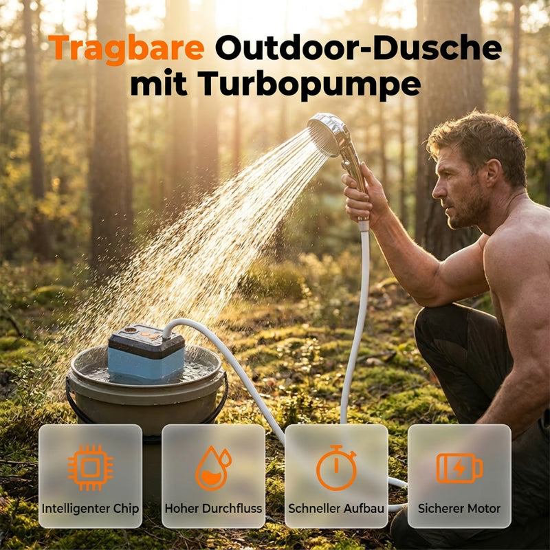🏆 Último día de venta 50% de descuento 🔥 Ducha eléctrica portátil para camping y casas