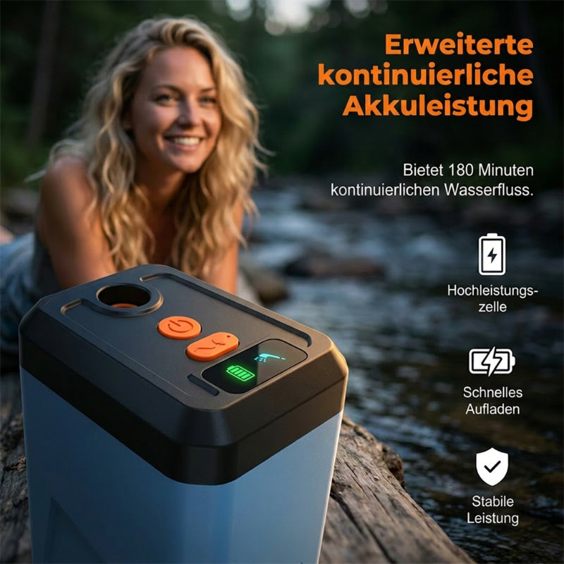 🏆 Último día de venta 50% de descuento 🔥 Ducha eléctrica portátil para camping y casas