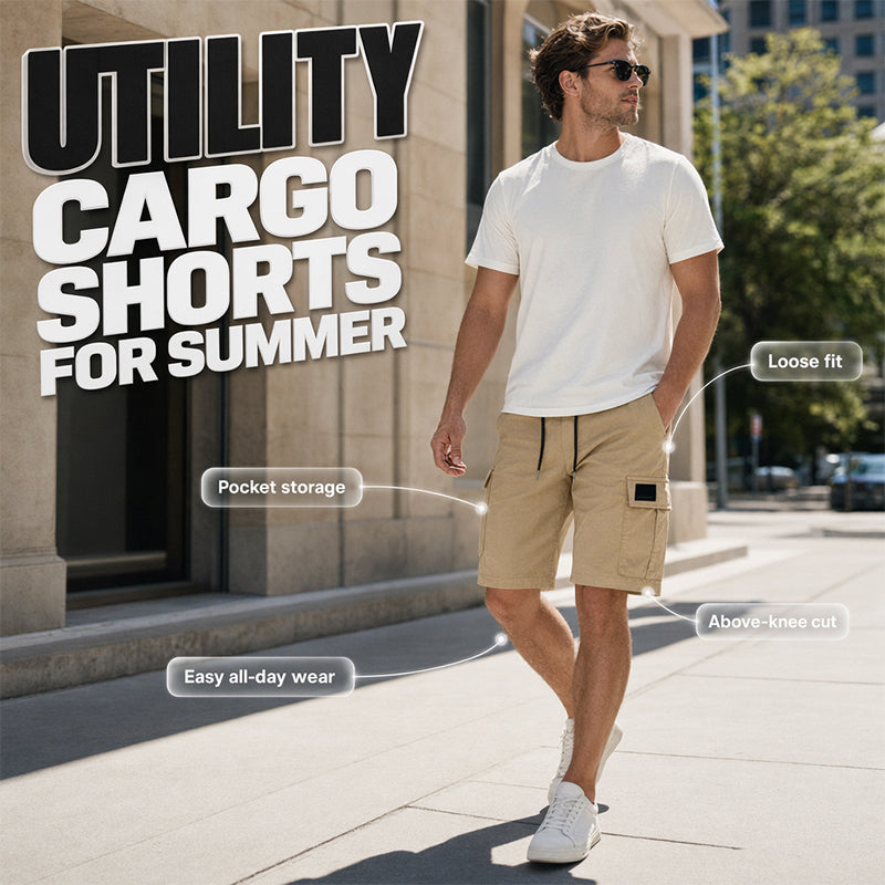 🩳 50% OFF NOW! 🧵 Men's Classic Cargo Stretch Shorts – Durable, comfortable & multi-pocket – Perfect for outdoor, travel or casual summer days 🌿✨