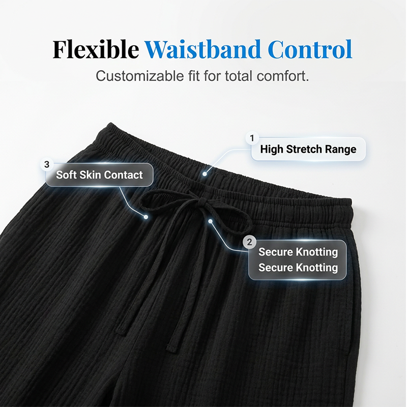 🌸 50% OFF NOW! 🌸Women’s Elastic Waist Cotton Loungewear Pants