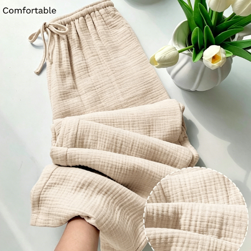 🌸 50% OFF NOW! 🌸Women’s Elastic Waist Cotton Loungewear Pants