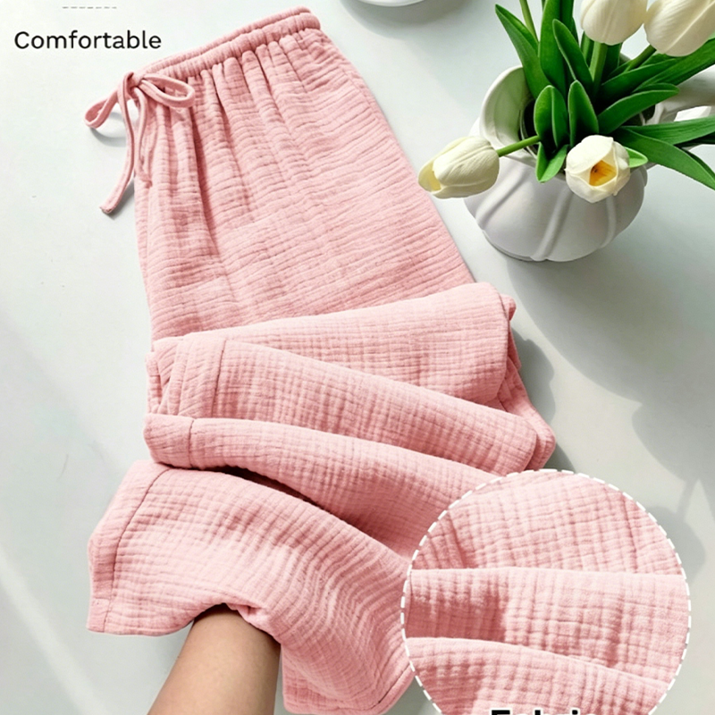 🌸 50% OFF NOW! 🌸Women’s Elastic Waist Cotton Loungewear Pants