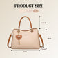Elegante bolso tote para mujer con dije de corazón brillante